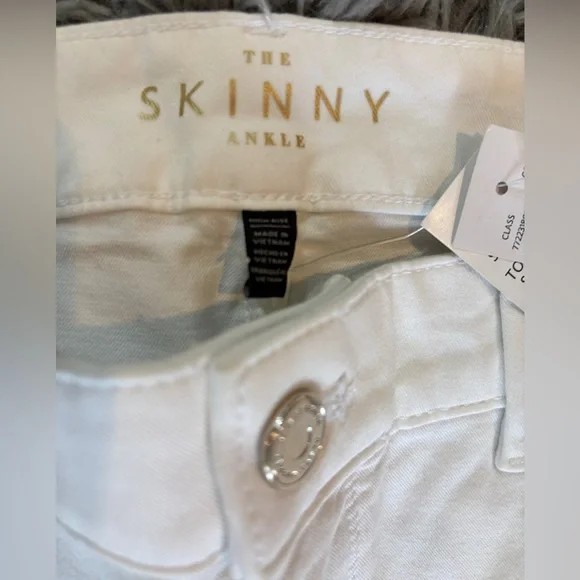 NWT WHBM White Jeans The Skinny High Waist Ankle SZ 10 - Picture 5 of 9